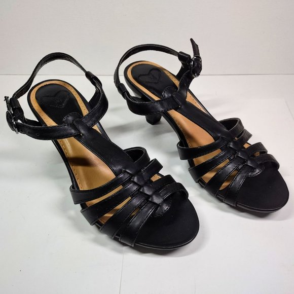 Strappy black sandal 8M - Picture 2 of 8